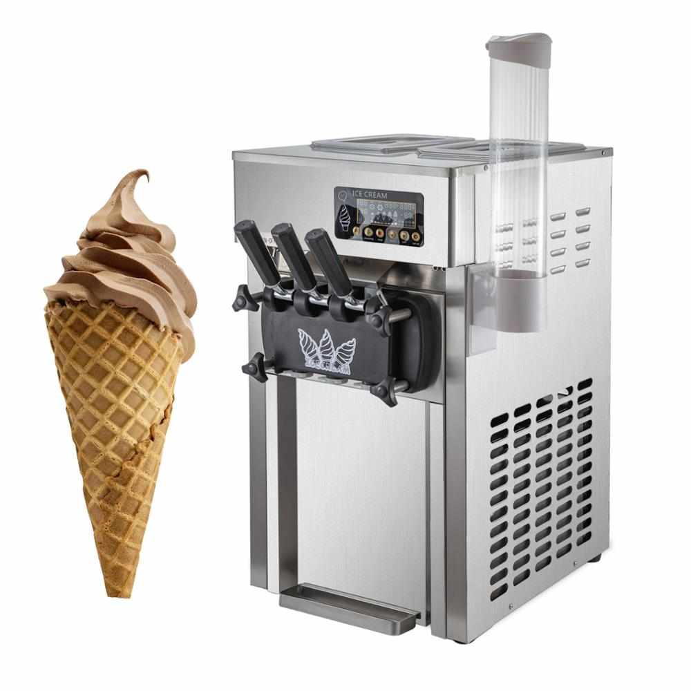 Table Top 3 sapori Mini Soft Ice Cream Macchina Prezzo/Piccolo Ice Cream Maker