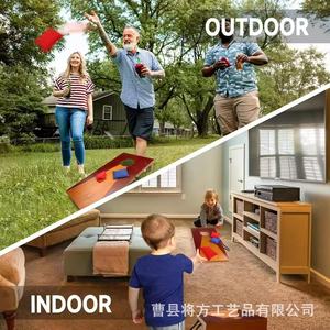 Juguete de madera para niños, juego de beanbag al aire libre, juguete para lanzar beanbags, juego de lanzamiento de beanbags para padres e hijos. - Product Image 2