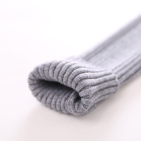 Robe-pull d'hiver à col rond et en tricot avec LOGO personnalisé pour femmes Vêtements à manches longues en tricot côtelé Robe une pièce pour femmes Robe d'hiver