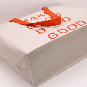 Bolsas de compras de comestibles reutilizables ecológicas, bolsas de mano laminadas tejidas de PP duraderas con estampado personalizado, bolsas <span class=keywords><strong>TDG</strong></span> de 30-50cm - Product Image 3