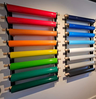 Rouleaux de vinyle autocollant en PVC imprimable, double brillance, sans fluorescence, échantillons gratuits