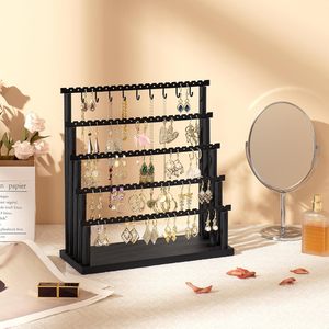 5 couches boucle <span class=keywords><strong>d</strong></span>'oreille organisateur <span class=keywords><strong>présentoir</strong></span> collier Bracelet support de stockage pour les organisateurs de bijoux - Product Image 3