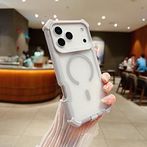 Funda Magnética Inalámbrica 2 en 1 para Teléfono, Estilo Ins, Translúcida, Antigolpes, para iPhone 17 Pro Max - Product Image 4