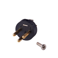 Connecteur XLR mâle 3 broches plaqué or LJQ2015JSH pour microphone, pièce de rechange pour broches de contact XLR