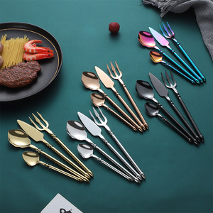 304 Stainless Steel Western Cutlery <b>Set</b> 4 Pieces Dishwasher Safe For Catering - Product Image 1