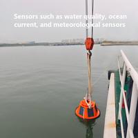 Bouée solaire robuste à énergie solaire |   Conception flottante en acier inoxydable avec surveillance personnalisée pour les données offshore