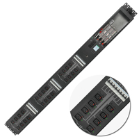 Serrure à prise dosée pdu 3 phases 24way C19 prise 100KW 240V/415V 140A haute puissance pdu rack réseau IP bande de distribution d'alimentation