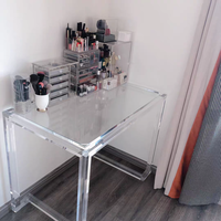 Vente directe d'usine Bureau en acrylique Bureau de véranda Bureau d'ordinateur Commode en plexiglas Table moderne simple