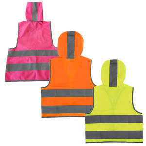 미국 표준 건축 사용자 정의 로고 반사 높은 가시성 후드 지퍼 재킷 안전 조끼 - Product Image 2