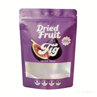 Ritszakje voor gedroogd fruit (framboos, perzik, meloen, mango, bramen, banaan, aardbei) met transparant venster