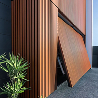 Panneau mural en bois WPC imperméable à l'eau Panneau décoratif composite Revêtement mural en plastique pour l'extérieur Isolation thermique Étanche à l'humidité