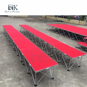 Escenario Portátil Personalizado para Interiores y Exteriores, Plataforma de Escenario Antideslizante de Aluminio, Podio para Eventos Musicales - Product Image 2