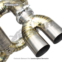 Sistem Knalpot Catback untuk Lamborghini Revuelto 6.5L V12 2023-2025 Boska Pipa Knalpot Titanium dengan Sistem Katup OEM