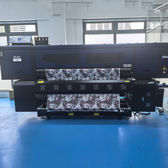 ENJET 1.9m/3.2m Digital Textile Printing Machine Flag Banner Polyester Inkjet Dye Fabric Sublimation Printer