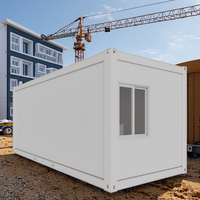 Maison préfabriquée modulaire en acier - Mini-maison mobile avec salon pour bureau, entrepôt, atelier ou usage de type « granny flat »