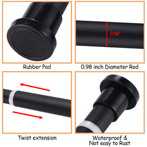 CF pas <span class=keywords><strong>de</strong></span> perceuse étendre réglable métal acier inoxydable <span class=keywords><strong>rideau</strong></span> pôle ensemble ressort Tension <span class=keywords><strong>salle</strong></span> <span class=keywords><strong>de</strong></span> <span class=keywords><strong>bain</strong></span> douche <span class=keywords><strong>tringle</strong></span> à <span class=keywords><strong>rideau</strong></span> accessoires - Product Image 4