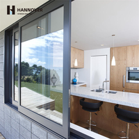 Fenêtre coulissante horizontale en alliage d'aluminium standard australien, double vitrage, moustiquaire en acier inoxydable, insonorisée, Energy Star
