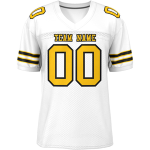 Lage Moq Afdrukken Comfortabele Effen Patronen Blanco American Football Jersey - Product Image 4