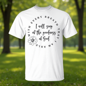 Camiseta Promocional con la Frase: "Toda mi vida, la bondad de Dios, fidelidad" - Product Image 3