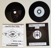 Disque vinyle de 12 cm de diamètre, style CD, avec impression de données de chargement, comme un disque vinyle (LP) et dos noir, fabrication