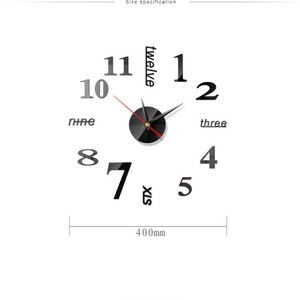 Modern Frameless Large Vintage Metal Art DIY Home <b>Wall</b> Clock Watches Hours Decoration 3D <b>Wall</b> Clock - Product Image 2