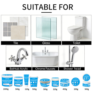 Pasta de Limpieza Ecológica Multiusos para Baño, para Azulejos, Acrílico, Acero Inoxidable, Mármol, Limpia Profundamente el Sarro y el Moho, 500g - Product Image 2
