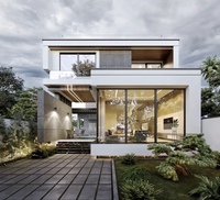Petite Maison Modulaire Préfabriquée Mur Extérieur Villas de Luxe Modernes Panneaux Sip Kit Maison