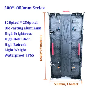 턴키 솔루션 P3.91 P4.81 실내 500x500mm 주도 비디오 벽 무대 광고 HD 풀 컬러 Led 디스플레이 패널