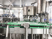 Ligne d'emballage de bière en verre haute vitesse, machine automatique de lavage, de remplissage et de bouchage