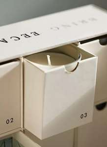 Bocal à bougie parfumé écologique blanc personnalisé Boîte d'emballage en carton <span class=keywords><strong>Calendrier</strong></span> <span class=keywords><strong>de</strong></span> <span class=keywords><strong>l</strong></span>'<span class=keywords><strong>Avent</strong></span> vide <span class=keywords><strong>de</strong></span> luxe 12 boîtes pour bougies parfums - Product Image 4
