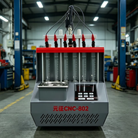 LAUNCH CNC802 Pulitore e Tester Universale per Iniettori Auto, Macchina per Iniezione Carburante 220V per Piezo/GDI