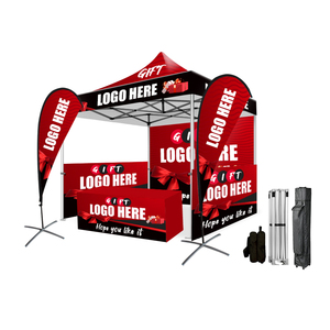 Tente pliante facile à monter 10x10 pieds, imperméable, sans outils, auvent stable, gazebo confortable pour l'extérieur, idéale pour les salons professionnels - Product Image 2