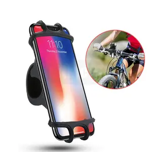 Лидер продаж на Amazon, 1 образец, ОК, Прямая поставка, крепление на руль, силиконовый держатель для телефона на велосипед, держатель для смартфона на велосипед