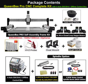 20% RABATT BulkMan3D 5050~1515 Größen QueenBee Pro CNC Komplettset 4-Achsen DDCSV4.1 Offline 3N.<span class=keywords><strong>m</strong></span> Closed-Loop-Motor CNC-Fräse - Product Image 2
