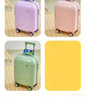 Valise à roulettes silencieuse 28 pouces pour femme, motif dessin animé, avec poignée télescopique, ensemble de bagages de voyage pour enfants