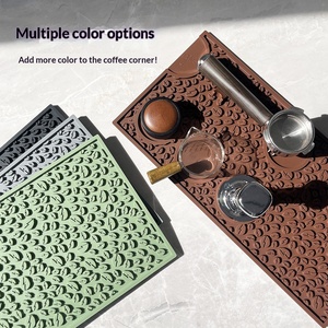 <span class=keywords><strong>Tapis</strong></span> de machine à café en <span class=keywords><strong>silicone</strong></span>, best-seller transfrontalier, antidérapant, isolant thermique, pour bar et table à manger, dessous de verre, <span class=keywords><strong>tapis</strong></span> de drainage pour tasses - Product Image 3
