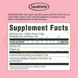 Boisson énergisante instantanée de marque privée OEM Poudre de monohydrate de collagène de protéine Créatine Saveur d'ananas Bâtonnets de collagène de créatine - Product Image 4