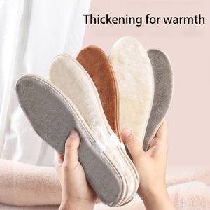 Semelles thermiques d'hiver en polaire circulaire absorbant la sueur déodorant semelles thermiques coussinets chauffants pour les pieds Inserts pour chaussures en peluche - Product Image 5