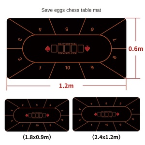 Nuovo aggiornamento personalizzato pieghevole ispessito antiscivolo tappetino da Poker con diverse dimensioni e colori per il Poker da tavolo giochi - Product Image 3