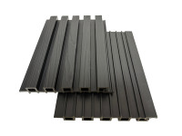 Co-Extrusion Grain de Bois Extérieur WPC Bardage Décoration Revêtement Mural et Extérieur Composite Bois Plastique WPC Panneau Mural Cannelé
