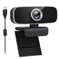 Webcam Komputer HD 1080P Baru dengan Mikrofon Terintegrasi, Kamera Live Streaming USB Plug-and-Play untuk Windows/Mac, Tersedia