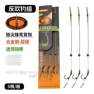 Dongborui Ouyu – Monture de pêche à la carpe prête à l'emploi avec plomb de maintien, ligne PE enduite de caoutchouc et hameçon ultra-affûté CR046 - Product Image 2