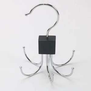 Multifunctional Six Claw <b>Hook</b> With Rotating Design For Belts Hats Bags Scarves Storage Behind Door Or On Wall - Product Image 2