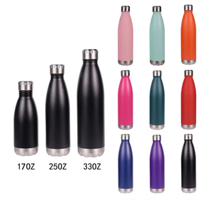 Topnovo Popular 500ml Double Wall Vacuum Insulated 17oz Leakproof Gym Sports Stainless Steel <b>Drink</b> Shaped Water Bottle - Product Image 5