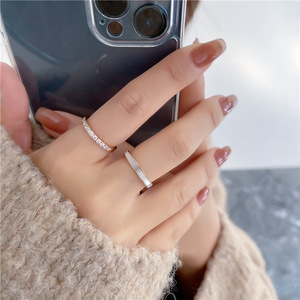 Logo personnalisable mode femmes bague en acier inoxydable couleur unie avec maçonnerie mariage cadeau bijoux anneau - Product Image 5