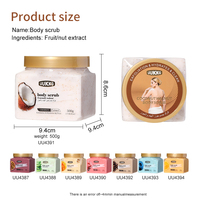 UUKKG Natuurlijke Fruit Body Scrub 500g Walnoot Deeltjes Exfoliërende Crème Verwijderen Dode Huid Hydraterende Gladde Huid Body Exfoliator