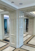 Marbre gris Cendrillon naturel, pierre gris clair de luxe avec des veines superposées subtilles pour les murs décoratifs et les revêtements de sol