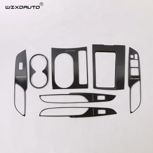 กรอบสวิตช์ติดหน้าต่างภายในรถยนต์,กรอบที่ใส่แก้วที่ครอบเกียร์ Tirm ทำจากเหล็กไทเทเนียมสีดำสำหรับ <span class=keywords><strong>Xpander</strong></span> 2018 <span class=keywords><strong>2020</strong></span> - Product Image 5