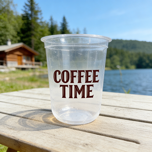 Vaso Desechable Transparente Personalizado con Logotipo, Vaso de Plástico PP Esmerilado para Smoothies, Vaso de Plástico en Forma de U para Té con Leche y Burbujas, Navidad, Acción de Gracias - Product Image 1