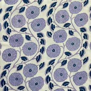 Bloc de main indien imprimé floral pur coton tissu bio fait à la main décoratif tissu de course pour sac pour les filles - Product Image 1